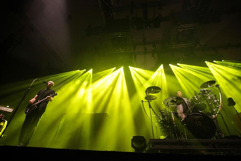 Gute Laune, Witz und Ironie: Die Ärzte beim Konzert in der Olympiahalle.