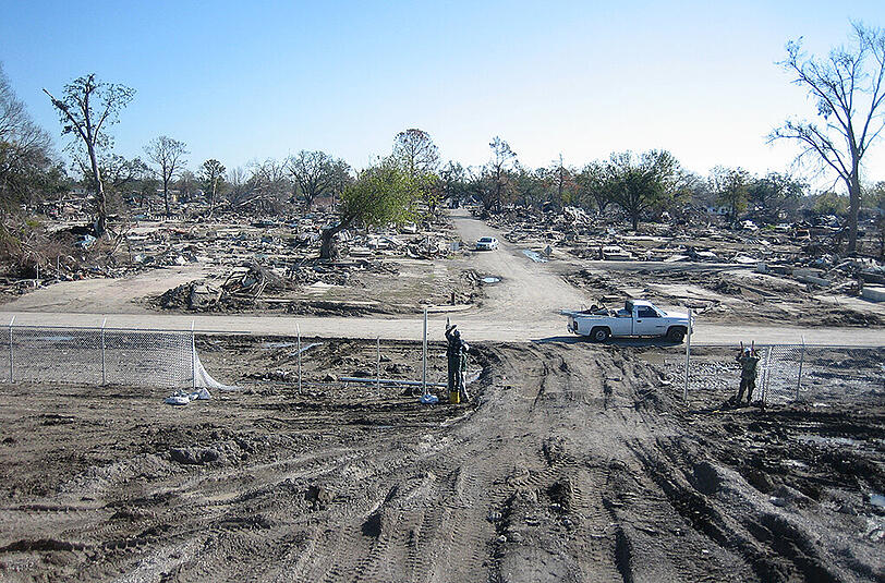 Nach dem Hurricane Katrina war von dem Stadtteil Lower Ninth Ward naehzu nichts mehr übrig. (Archivfoto)