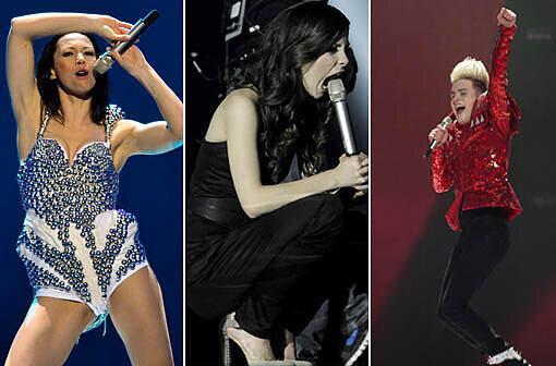 Lena hat im Kampf um den Sieg beim Eurovision Song Contest illustre Konkurrenz. Ob sie ihren Vorjahreserfolg wiederholen kann? Hier gibt's die besten Bilder von den Proben. Viel Spaß beim Klicken!