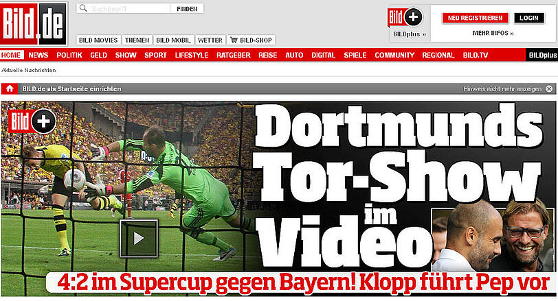 Das schreiben die deutschen Medien über den 4:2-Erfolg des BVB im Supercup.