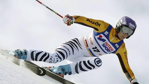Macht auf der Piste eine gute Figur und auch als Model: Maria Riesch. Macht auf der Piste eine gute Figur und auch als Model: Maria Riesch.