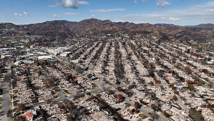 Im vorigen Januar hatten verheerende Brände ganze Viertel von Los Angeles verwüstet. (Archivbild) Im vorigen Januar hatten verheerende Brände ganze Viertel von Los Angeles verwüstet. (Archivbild)