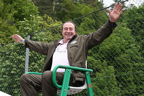 Der Herr über den Tennis-Platz: Immer wieder lud Lüftner die Stars zum Monti-Cup an den Wörthersee.