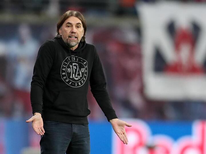 Augsburgs Trainer Martin Schmidt. Foto: Jan Woitas/dpa-Zentralbild/dpa/Archivbild