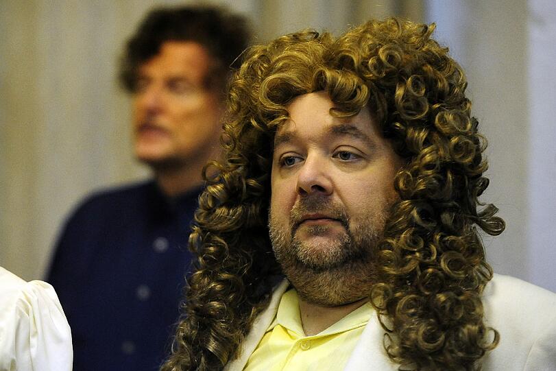 Dirk Bach als Hofnarr "Fröhlich" während einer Probe in Dresden.