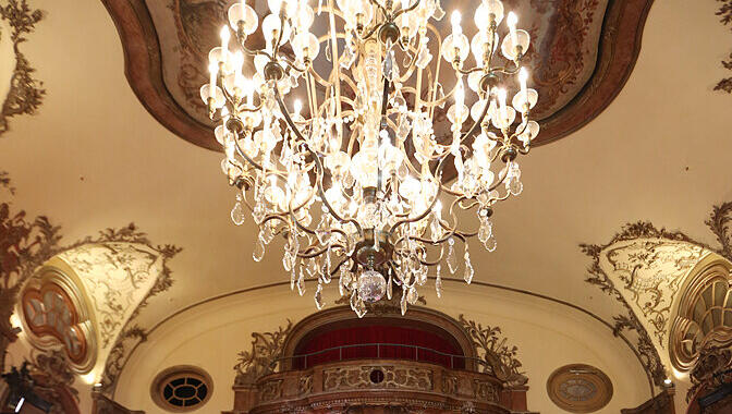 Hier, im Silbersaal des Deutschen Theaters, findet auch das Finale statt. Hier, im Silbersaal des Deutschen Theaters, findet auch das Finale statt.