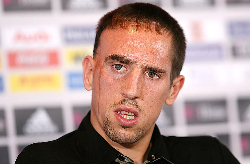 Ribéry bei seiner Bayer-Vorstellung im Juli 2007.