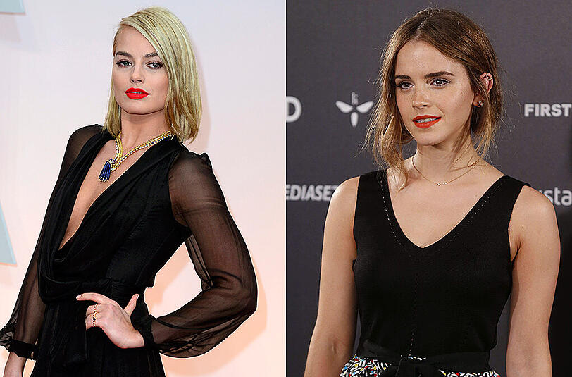 Margot Robbie und Emma Watson (1990)