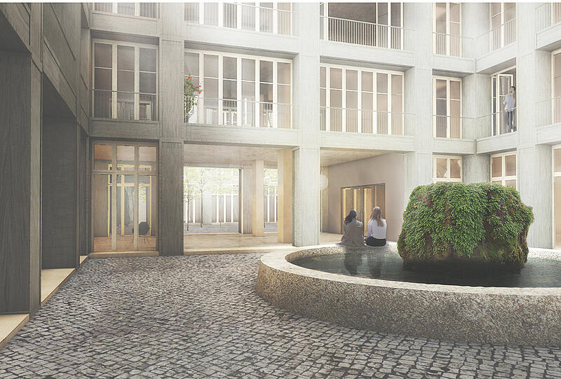 Der erstplatzierte Entwurf des Architektenbüros Diener und Diener.