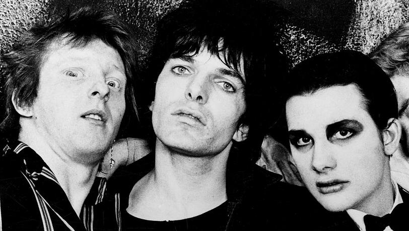 Promofoto der britischen Punkband The Damned mit Brian James.