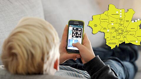In Ballungsräumen ist der Handyempfang gut. Wie sieht's in München aus?