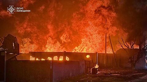 Auch in der Nacht griff Russland die Ukraine massiv an.