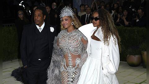 Jay-Z, Beyonc&eacute; und Tochter Blue Ivy besuchen immer wieder zusammen Events - hier bei der Met-Gala.