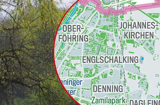 Viel Grün zwischen Grau: Die Bilderstrecke zeigt, wo es in München Parks, Grün- und Erholungsflächen gibt &ndash; und wo Wasser.
