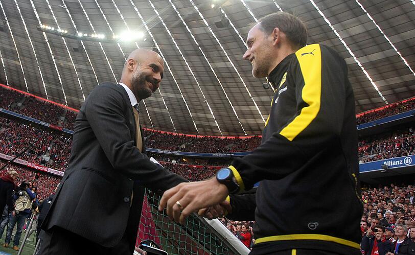 Zwei Trainer, die sich mögen: Pep Guardiola (l.) und Thomas Tuchel