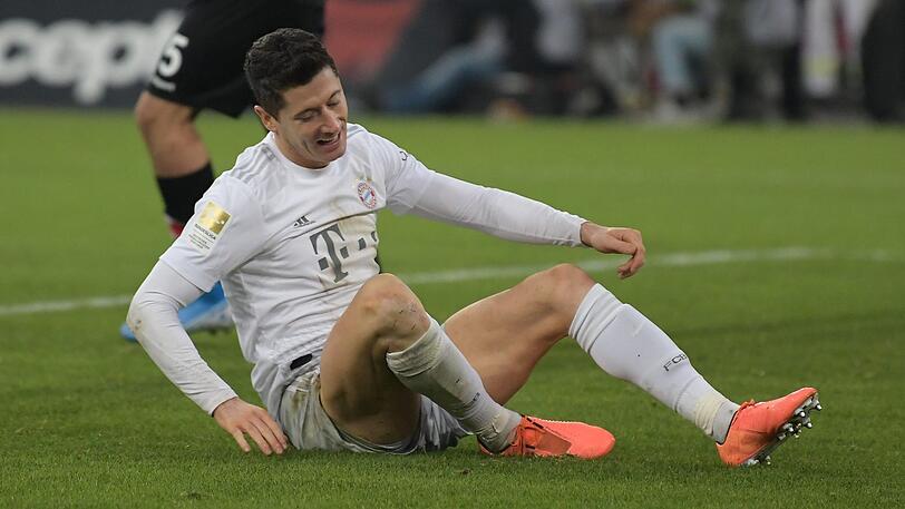 Robert Lewandowski blieb in Düsseldorf erstmals in dieser Bundesliga-Saison torlos.