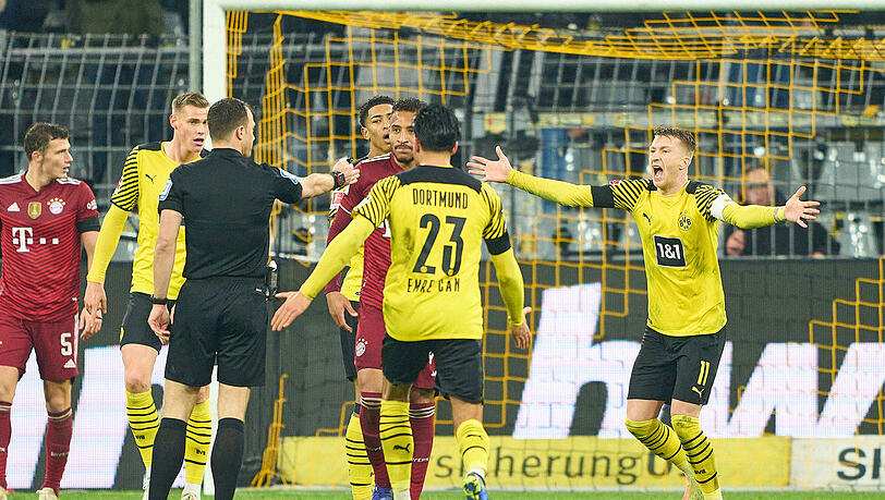 Beim Topspiel Bayern gegen Dortmund stand in den vergangenen Jahren immer wieder der Schiedsrichter im Mittelpunkt.