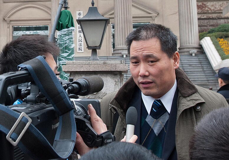 Pu Zhiqiang gilt als "Mann der kleinen Leute", vertrat aber auch den berühmten Künstler Ai Weiwei bei dessen Inhaftierung 2011.