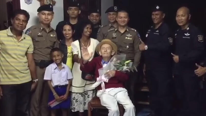 Nach vier Jahren ist das Ehepaar in Thailand wieder glücklich vereint.
