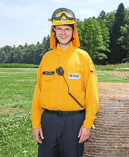 Thomas Link in leichter Uniform.