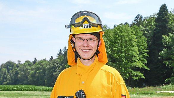 Thomas Link in leichter Uniform. Thomas Link in leichter Uniform.