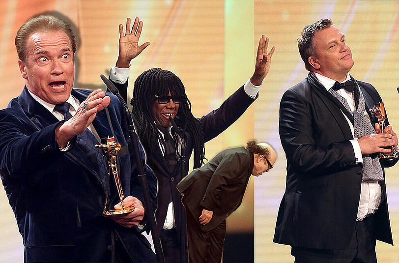 Arnold Schwarzenegger, Thomas Gottschalk, Nile Rodgers, Hape Kerkeling und viele andere Promis trafen sich zur Verlehung der Goldenen Kamera. Hier die Bilder von der illustren Veranstaltung zum Durchklicken.