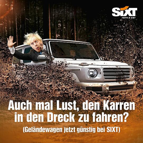 Ob Promi-Affäre, Politik-Aufreger oder Bahnstreik: Sixt nimmt selten Rücksicht auf Verluste &ndash; beweist aber auch oft genug ohne prominenten Prügelknaben Humor. Die besten Webekampagnen zum Durchklicken.