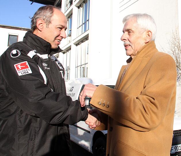 Wünschen sich eine erfolgreiche Rückrunde: Trainer Rainer Maurer und Präsident Dieter Schneider.