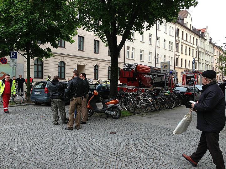 Schon wieder ein Großeinsatz in Haidhausen. Die Bilder vom Einsatzort.