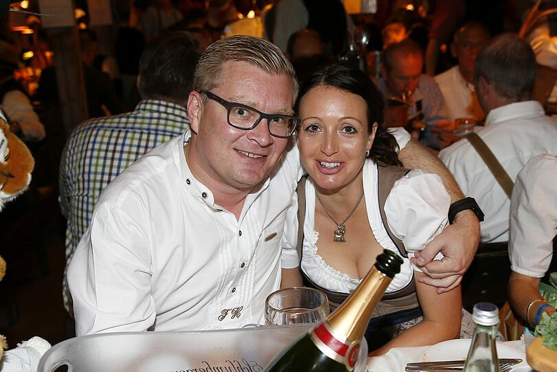 Florian Hoeneß mit seiner Frau Sabine.