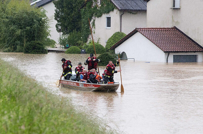 Das Hochwasser in Simbach im Landkreis Rottal-Inn.