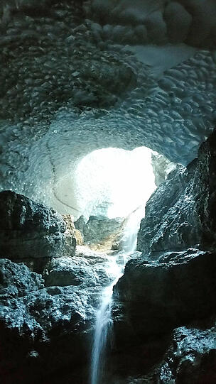 Die Eiskapelle in den Berchtesgadener Alpen.