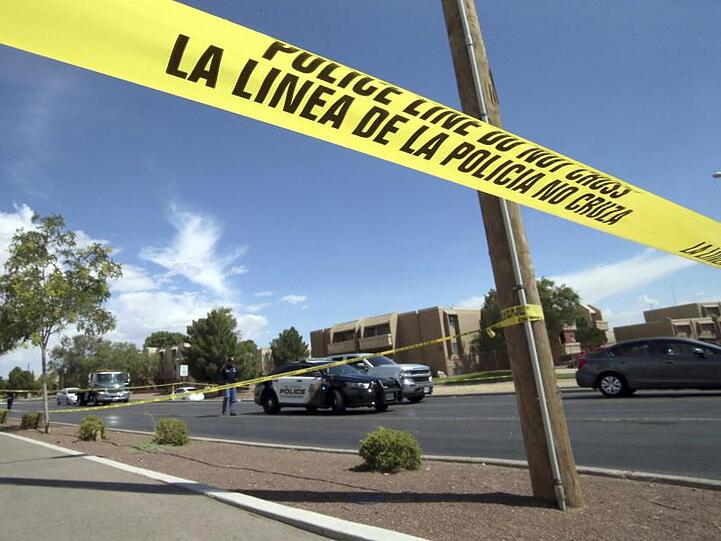 Anfang August: Ein Absperrband der Polizei vor dem Ort des Massakers im texanischen El Paso.