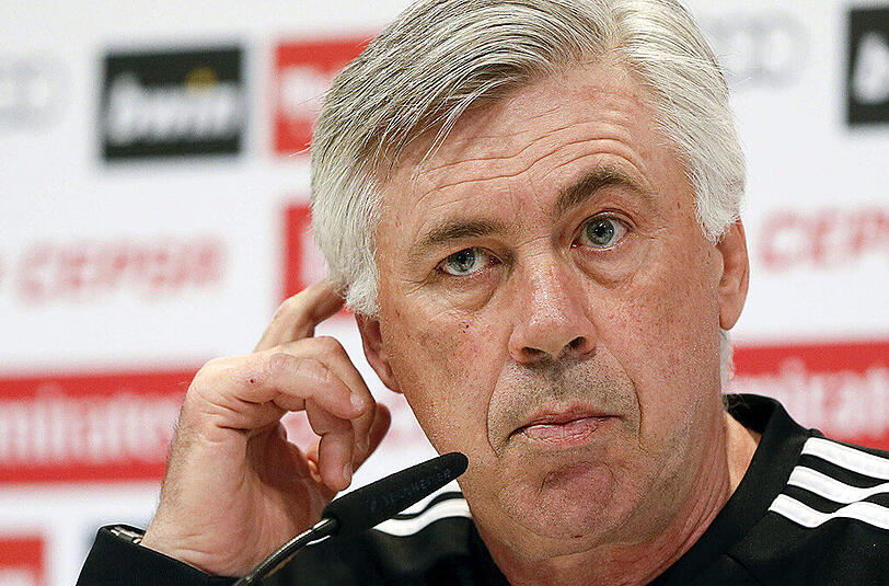 Kreative Pause: Carlo Ancelotti.