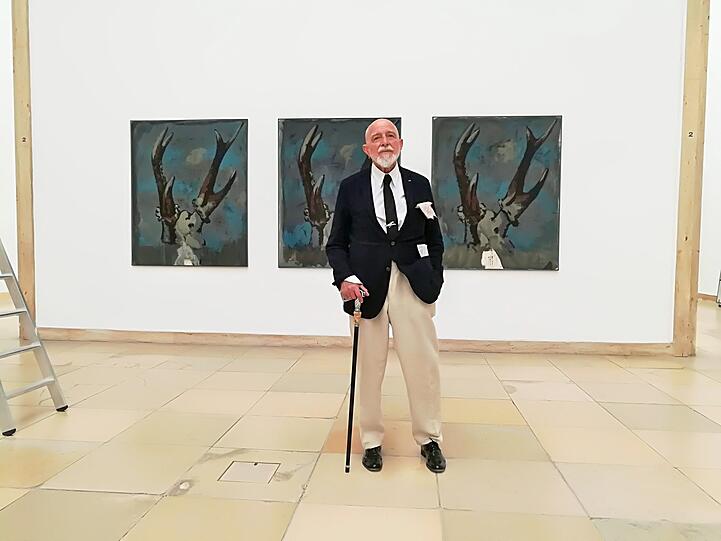Markus Lüpertz im Haus der Kunst.