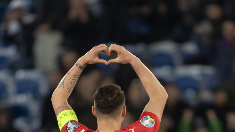 Der Schweizer Granit Xhaka träumt vom Coup in der Nations League. Der Schweizer Granit Xhaka träumt vom Coup in der Nations League.