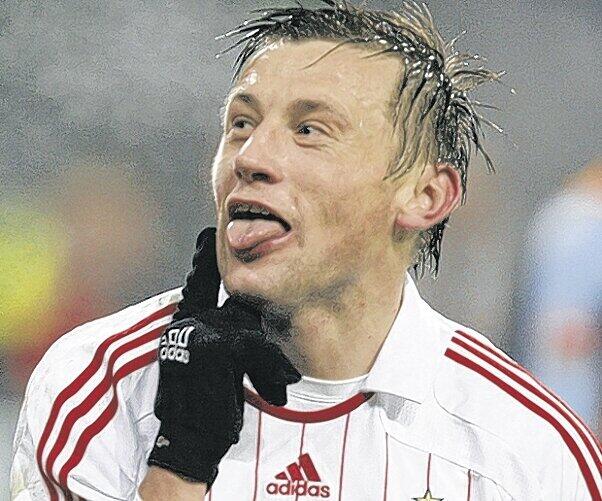 Ätsch! Ivica Olic, der in der nächsten Saison beim FC Bayern spielt, schoss für den HSV die Löwen ab. Foto: Bongarts/Getty Images