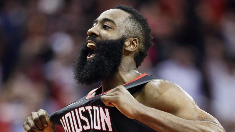 Stellte einen neunen NBA-Rekord auf: James Harden von den Houston Rockets. Stellte einen neunen NBA-Rekord auf: James Harden von den Houston Rockets.