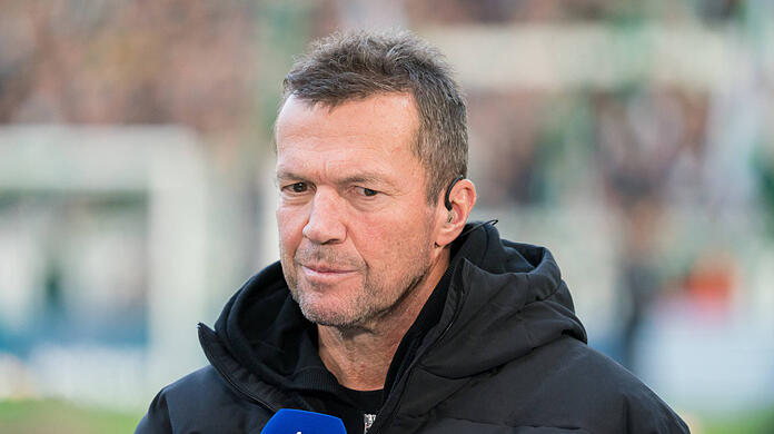 Lothar Matthäus am Sky-Mikrofon. (Archivbild)