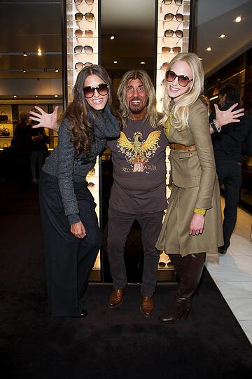Modell-Auflauf in der Gucci-Filliale in der Maximilianstraße in München. Dort wird die Herbst/Winter Kollektio für die Saison 2011-2012 vorgestellt.