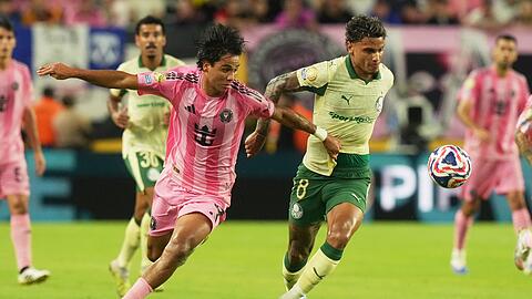 Inter Miami steht nach einem 2:2 gegen Palmeiras im Achtelfinale der Club-WM.