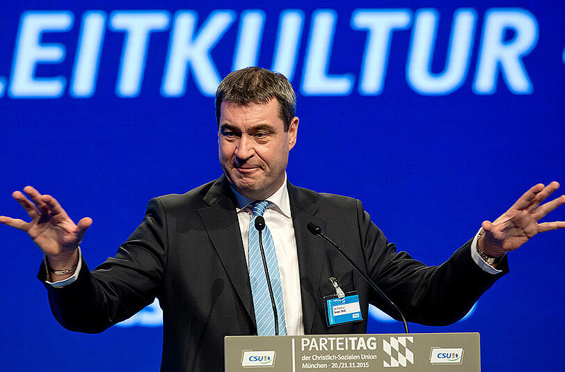 Markus Söder knüpft eine Unterstützung Merkels an Bedingungen.