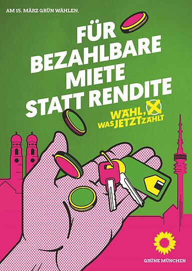 Das neue Wahlplakat der Grünen.