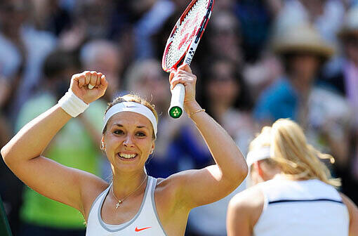 Geschafft: Sabine Lisicki steht im Endspiel von Wimbledon