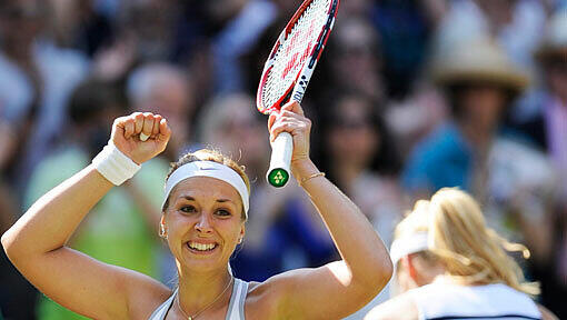 Geschafft: Sabine Lisicki steht im Endspiel von Wimbledon Geschafft: Sabine Lisicki steht im Endspiel von Wimbledon