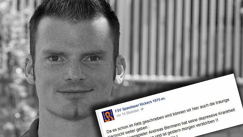 Trauer um Andreas Biermann: Die Spandauer Kickers äußern ihr Mitgefühl auf Facebook Trauer um Andreas Biermann: Die Spandauer Kickers äußern ihr Mitgefühl auf Facebook
