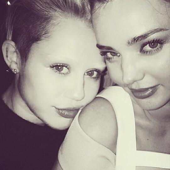 Neue beste Freundinnen: Miley Cyrus und Supermodel Miranda Kerr