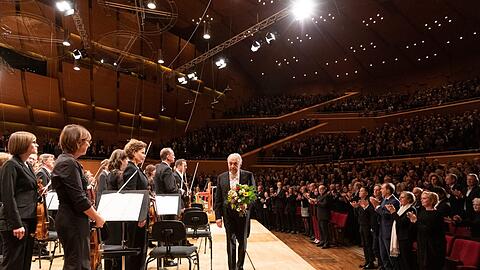 Zubin Mehta nach dem Konzert.
