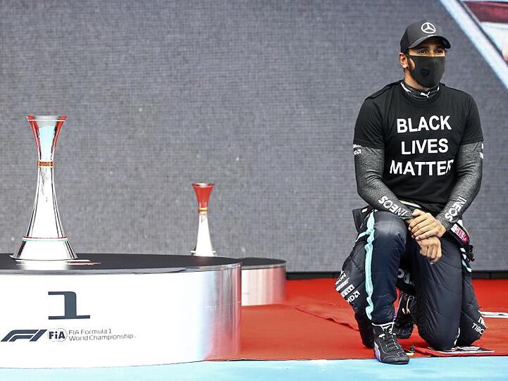 Zeigt klare Kante gegen Rassismuns: Formel-1-Weltmeister Lewis Hamilton.