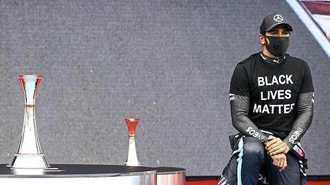 Zeigt klare Kante gegen Rassismuns: Formel-1-Weltmeister Lewis Hamilton.